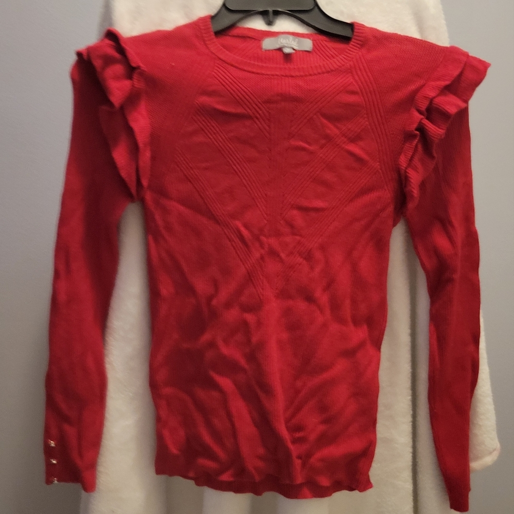 Red Long Sleeve Sweater